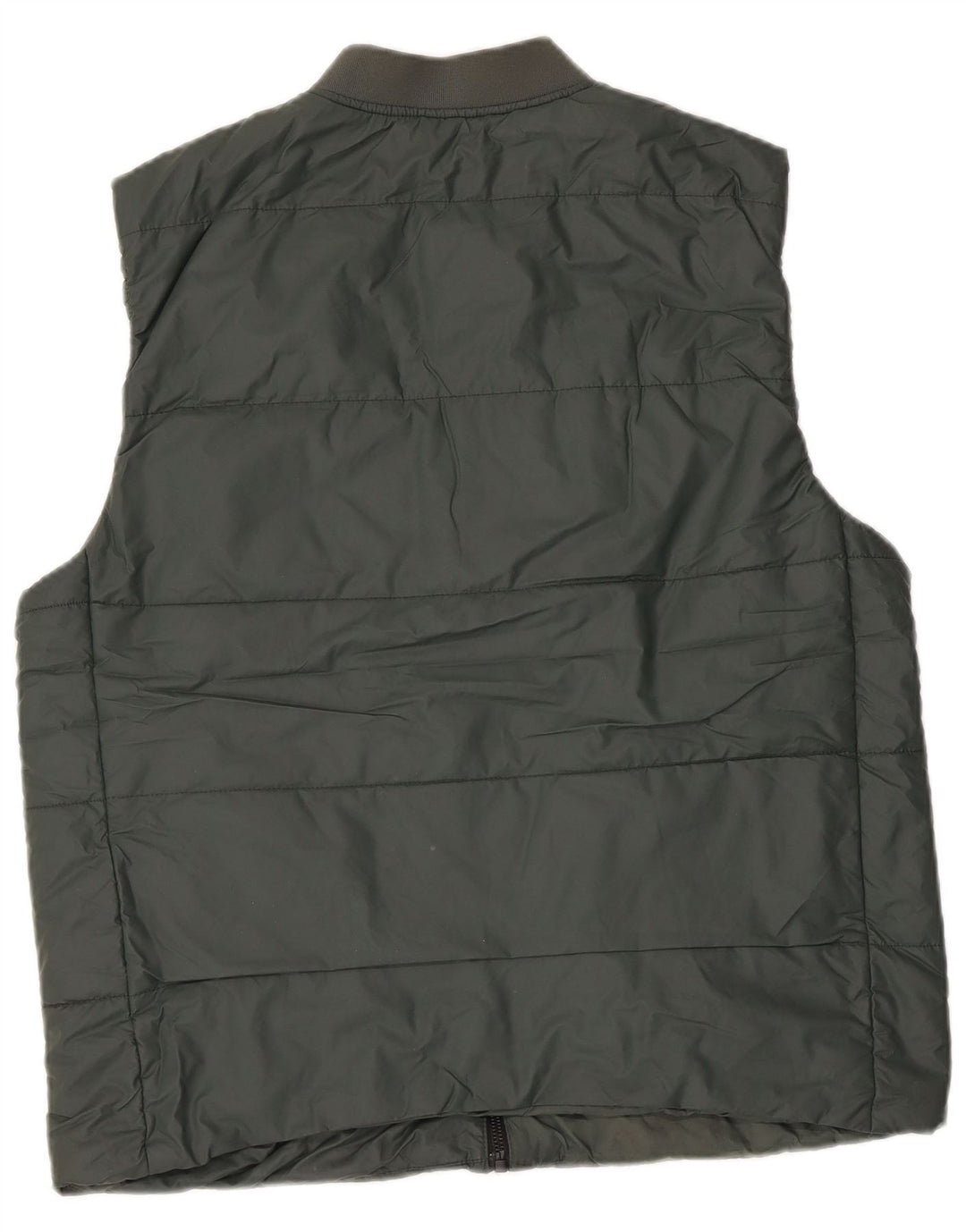 Zara Herre Polstret Gilet UK 40 Large Green Polyester