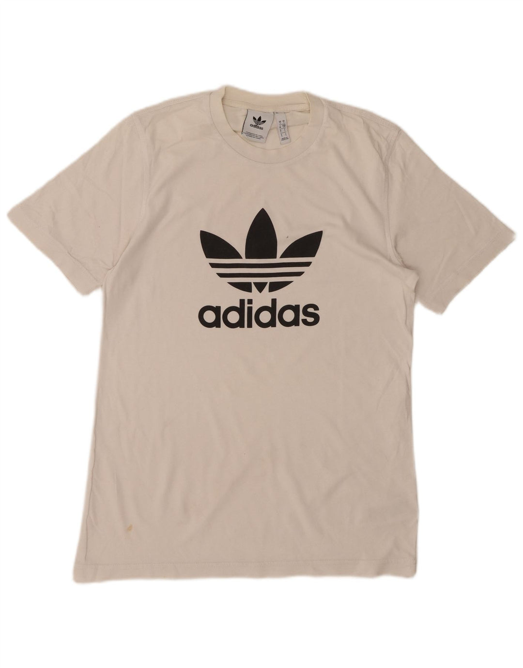 ADIDAS grafisk t-shirt til mænd, lille hvid bomuld