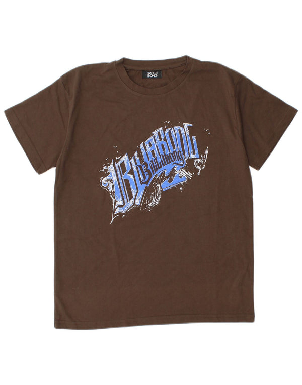Billabong Boys Grafisk T-Shirt Top 13-14 år Lille brun bomuld