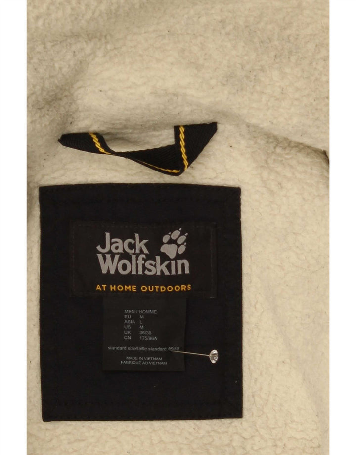 Jack Wolfskin Herre Hooded Bomber Jacket UK 36/38 Medium Black Polyamide