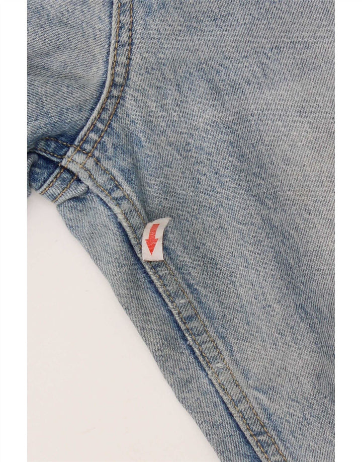Zara Dame Distressed Tapered Jeans EU 40 Medium W30 L27 Blå Bomuld