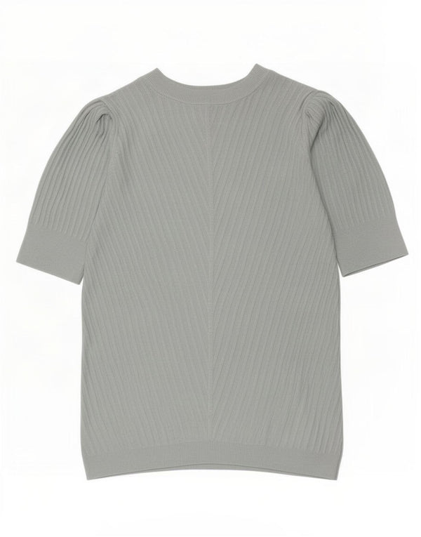Marks & Spencer Damebluse Top UK 8 Small Blue Viscose