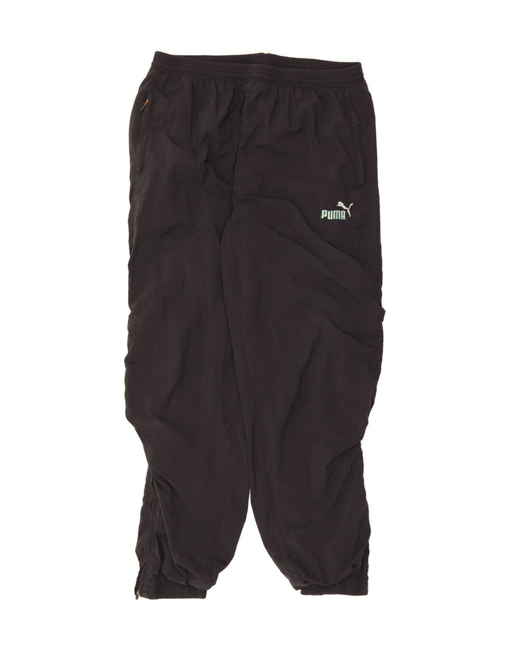 PUMA Mens Tracksuit Trousers Joggers Large  Black Polyester Vintage Puma and Second-Hand Puma from Messina Hembry 