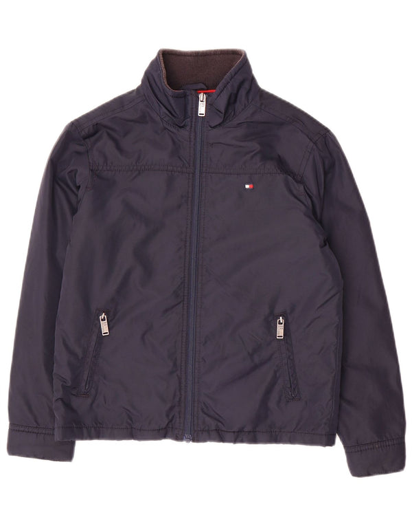Tommy Hilfiger Boys Bomber Jacket 9-10 År Navy Blue Nylon