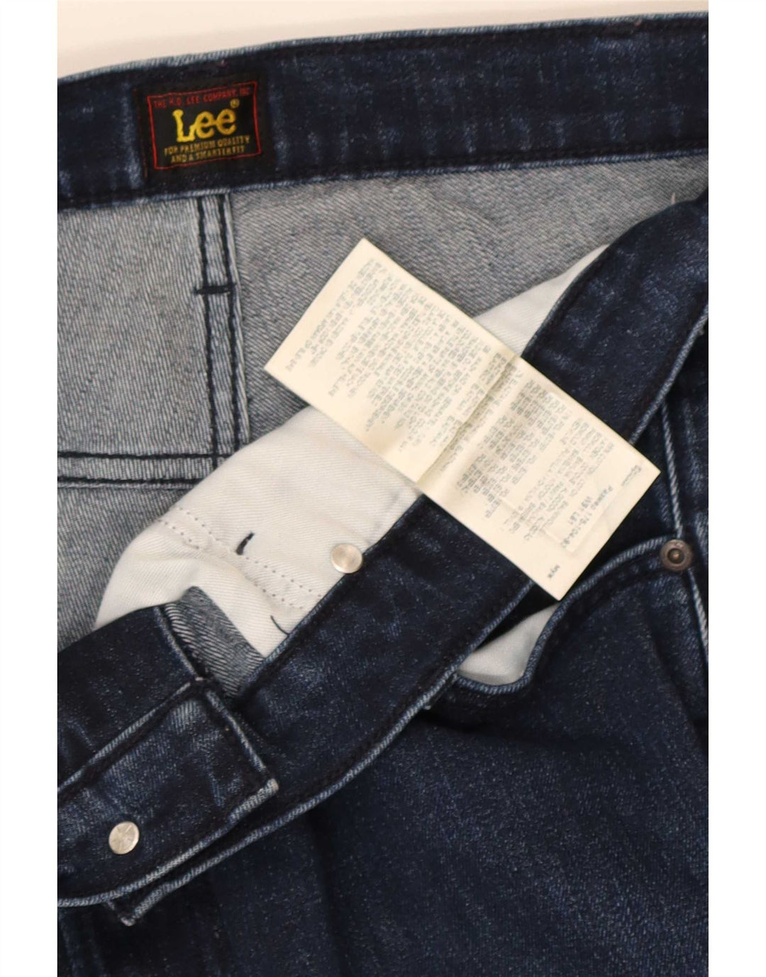 Lee Straight Jeans til mænd W36 L32 blå bomuld