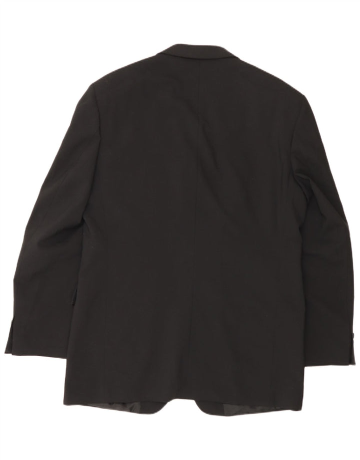 Marks & Spencer Herre 3-knaps blazerjakke UK 40 Medium Sort Polyester