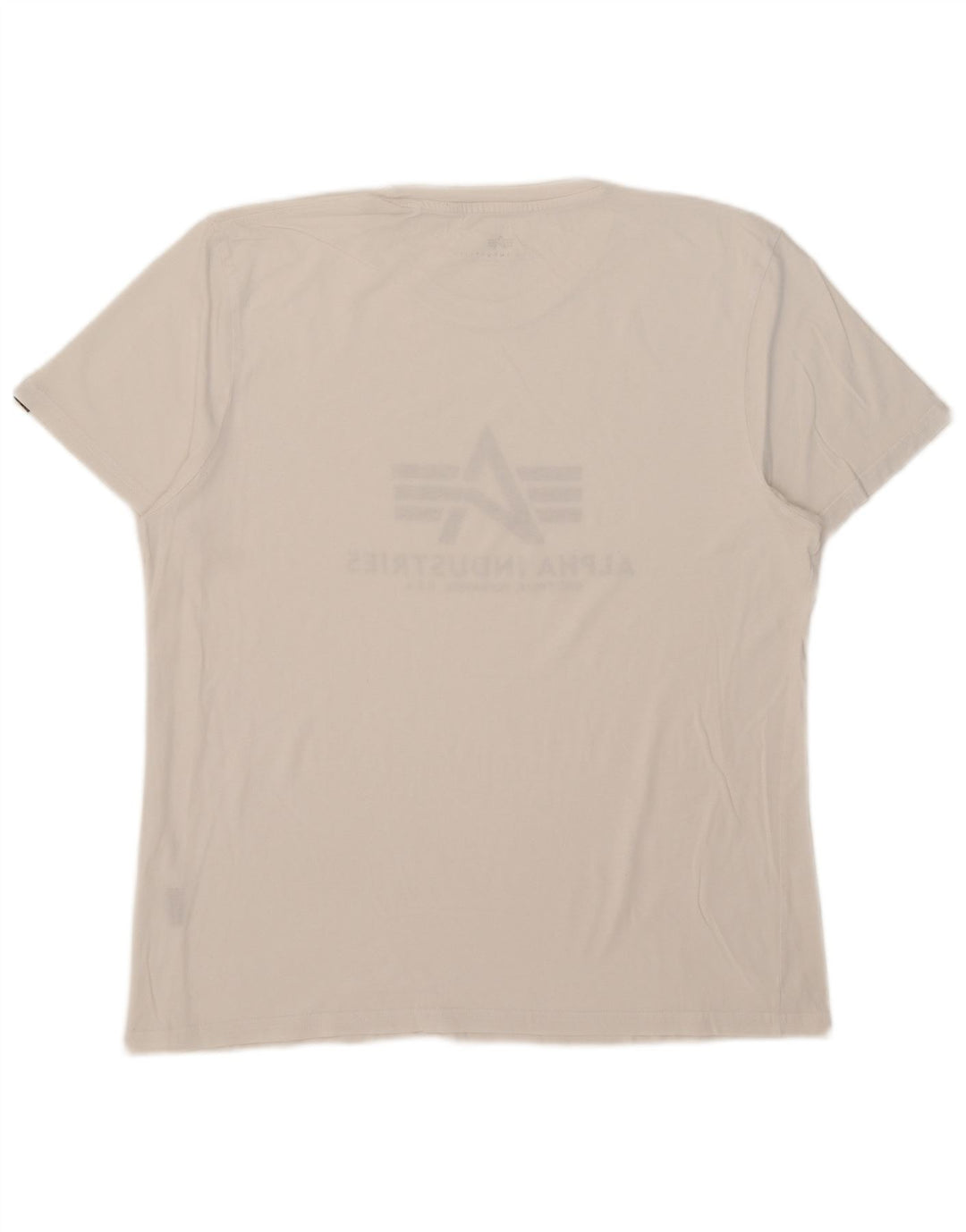 Alpha Industries Herre Grafisk T-Shirt Top Stor Hvid