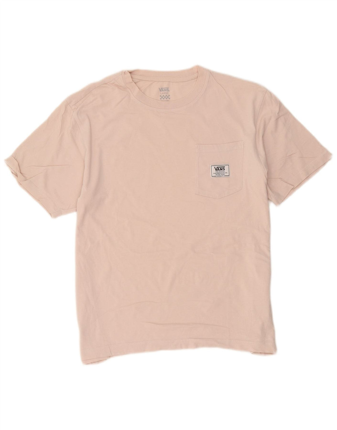 Vans Herre T-Shirt Top Stor Pink Bomuld