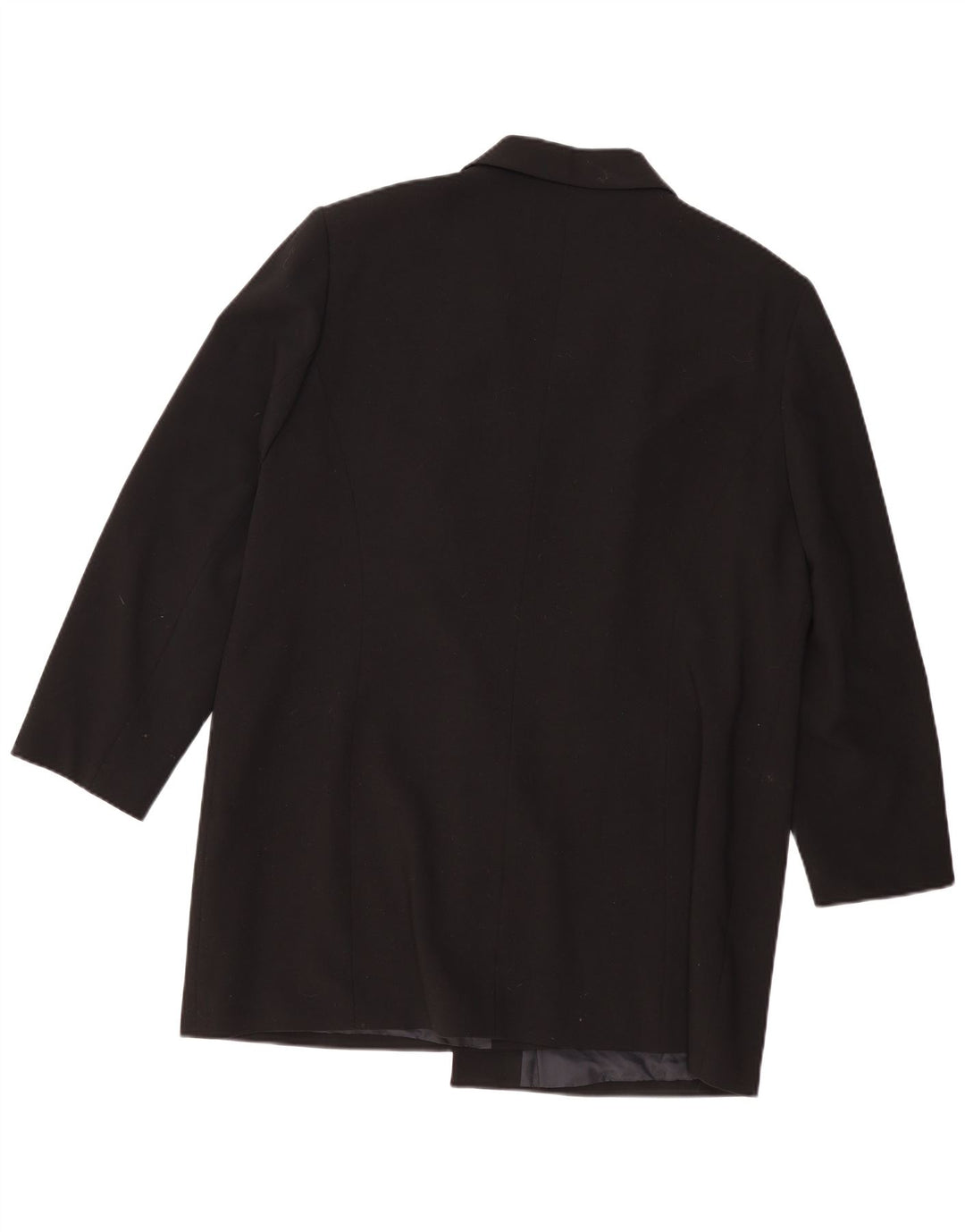 VINTAGE Dameoverfrakke UK 14 Medium Sort