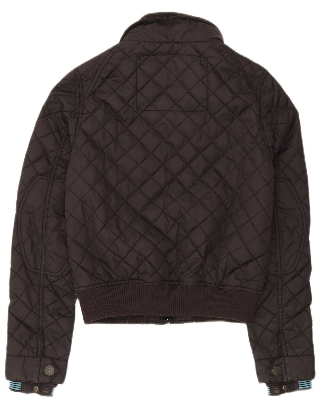 Superdry Quiltet Utility-jakke til kvinder UK 10 Lille sort nylon