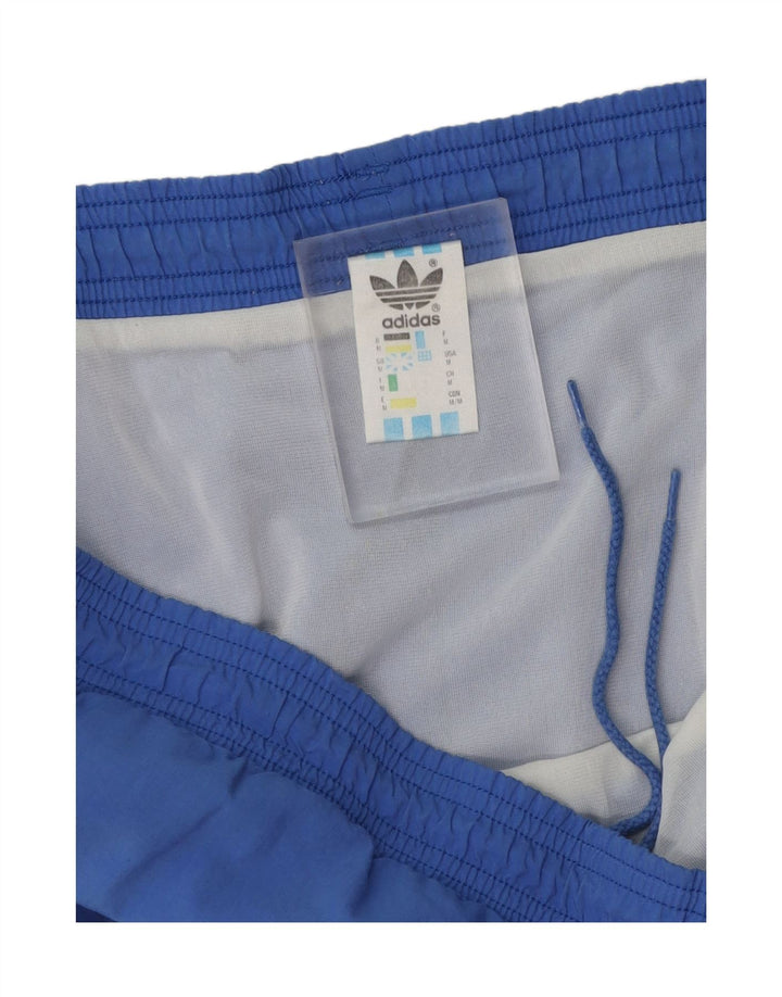 ADIDAS Mens Graphic Sport Shorts Medium  Blue Colourblock Polyamide Vintage Adidas and Second-Hand Adidas from Messina Hembry 