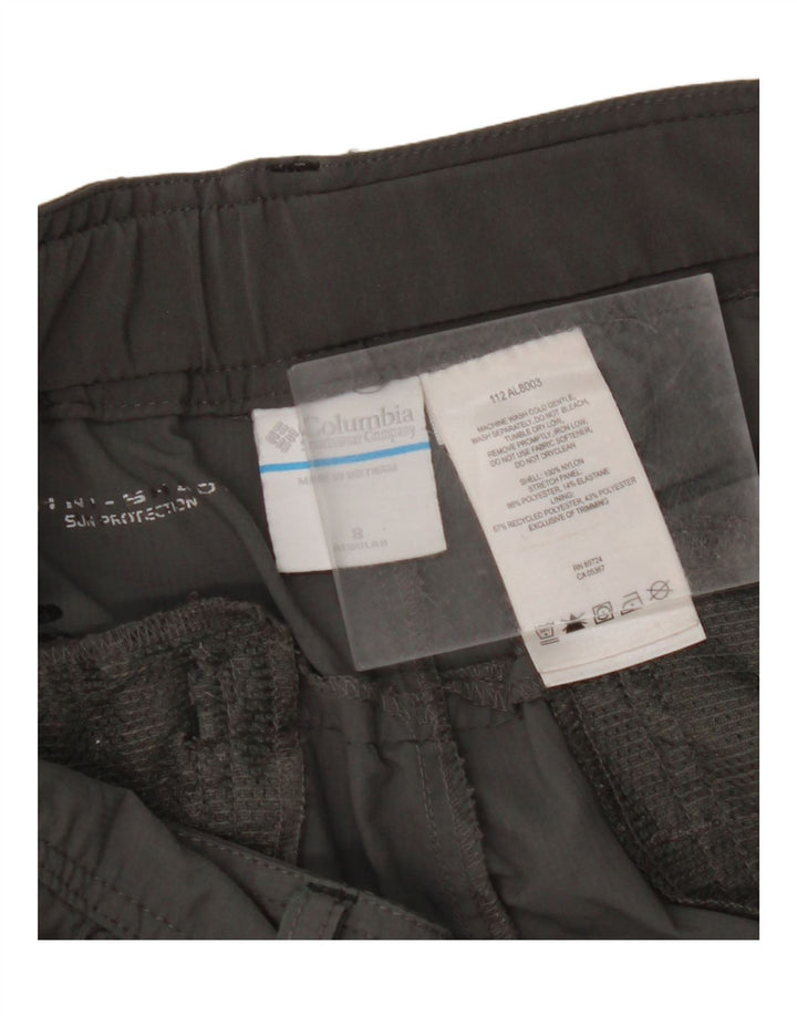 COLUMBIA Womens Straight Cargo Trousers US 8 Medium W30 L32 Grey Nylon