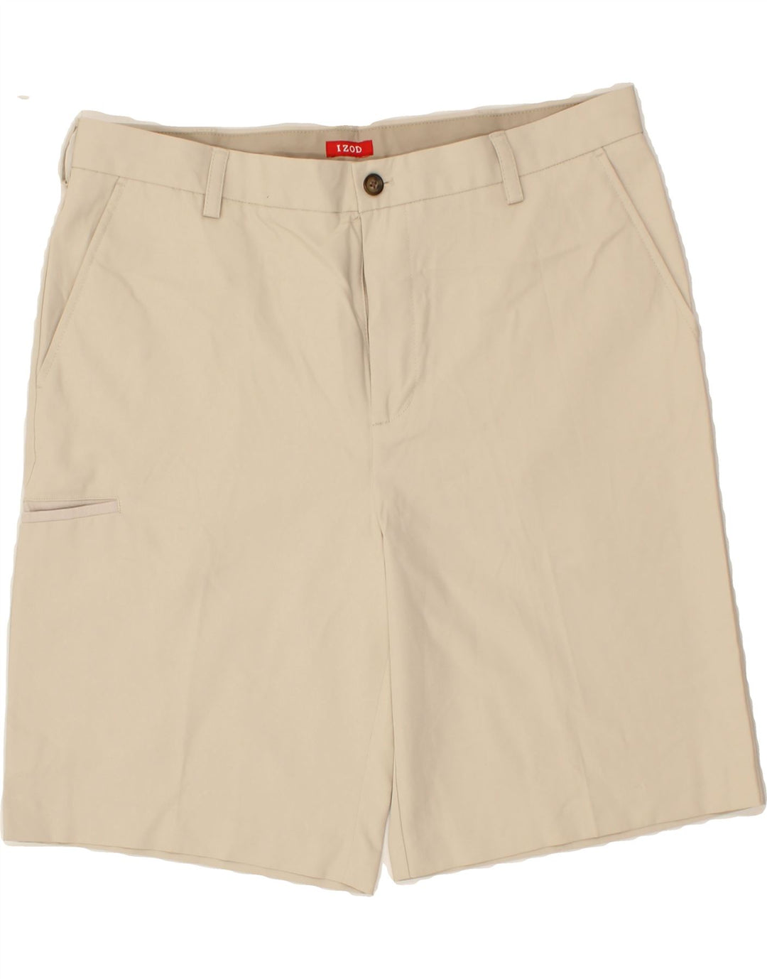 IZOD Mens Cargo Shorts W38 XL Beige Polyester Vintage Izod and Second-Hand Izod from Messina Hembry 