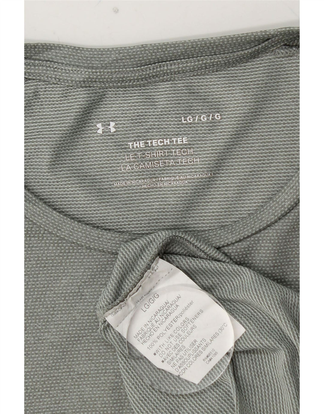 UNDER ARMOUR Herre T-Shirt Top Stor Grøn Polyester