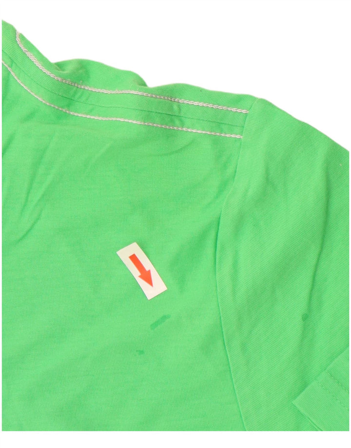 Puma Herre Grafisk T-Shirt Top Stor Grøn Bomuld
