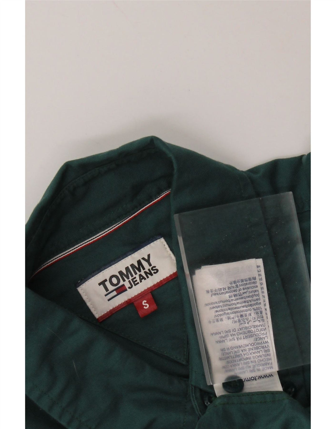 TOMMY HILFIGER Herreskjorte lille grøn bomuld