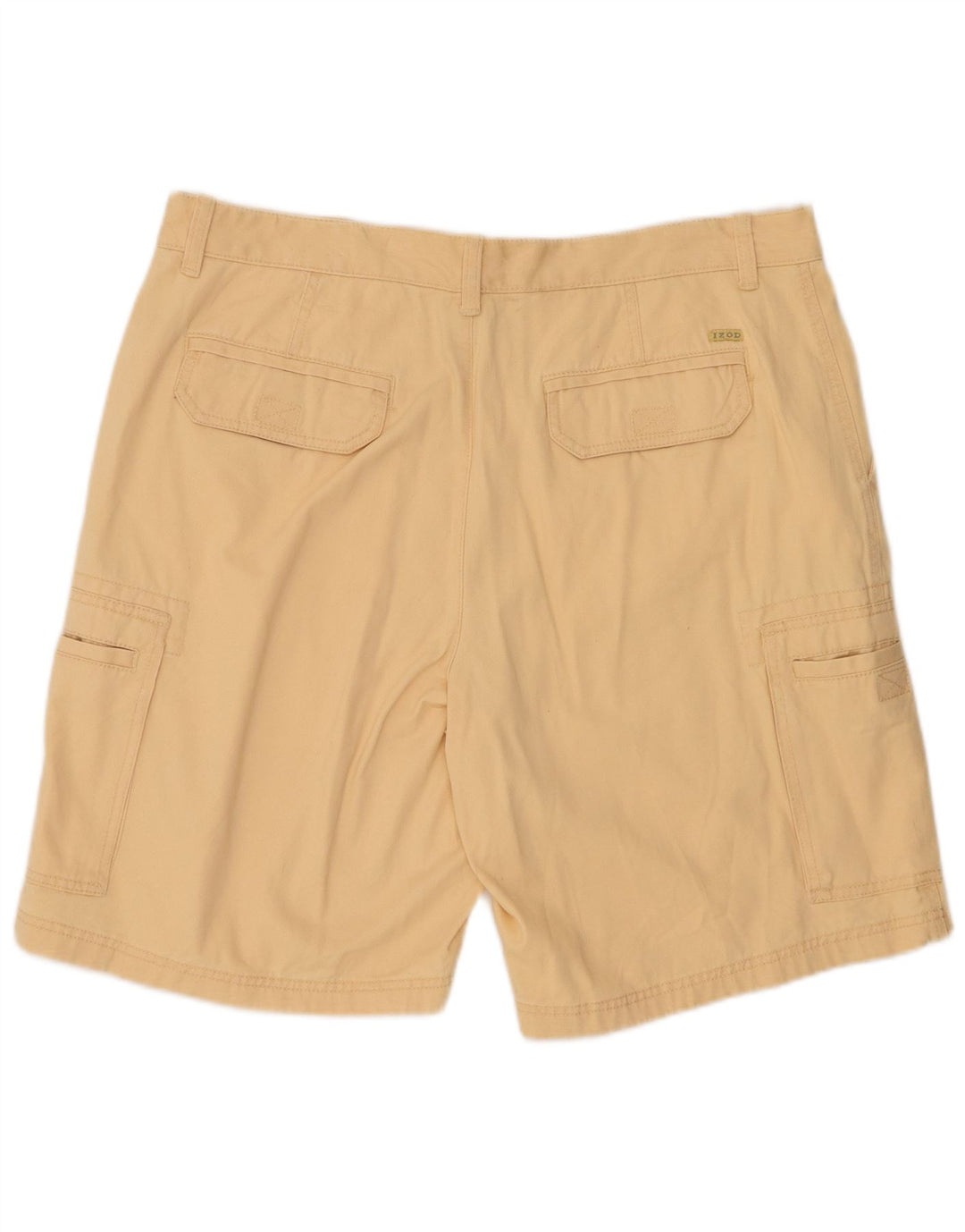 IZOD Herre Cargo Shorts W38 XL Beige Bomuld