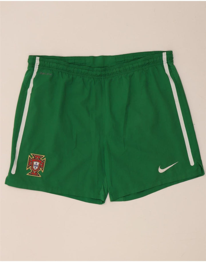 Nike Herre Portugal Sports Shorts Large Grøn Polyester