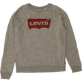 LEVI'S Womens Graphic Sweatshirt Jumper UK 16 Large Grey Cotton Vintage Levi's and Second-Hand Levi's from Messina Hembry 
