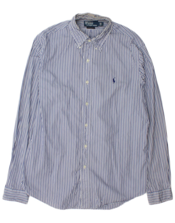 Polo Ralph Lauren Herre Dress Shirt Skjorte Størrelse 16 1/2 42 Large Blue