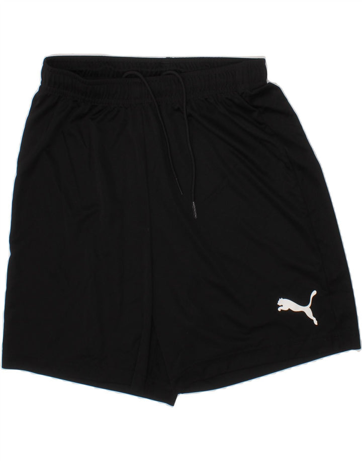 PUMA Boys Sport Shorts 13-14 Years XL Black Polyester Vintage Puma and Second-Hand Puma from Messina Hembry 