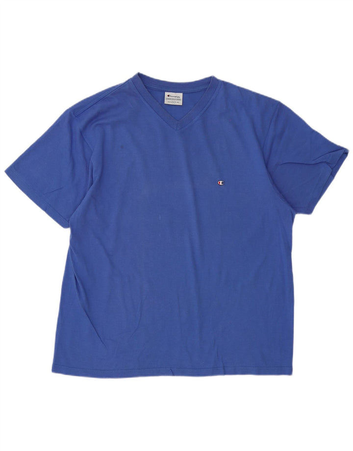 Champion Herre T-Shirt Top Stor Blå Bomuld
