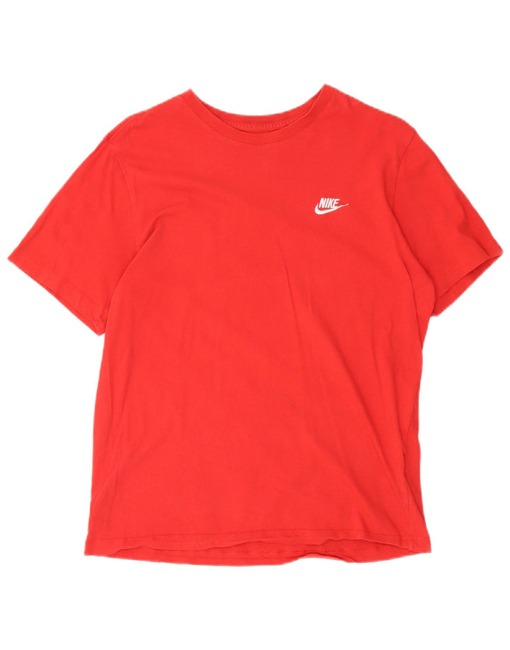 Nike Herre T-shirt Top Medium Rød Bomuld