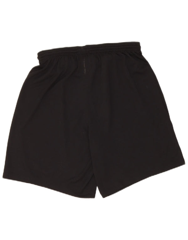 Nike Dame Dri Fit grafiske sportsshorts UK 16 Large Black Polyester