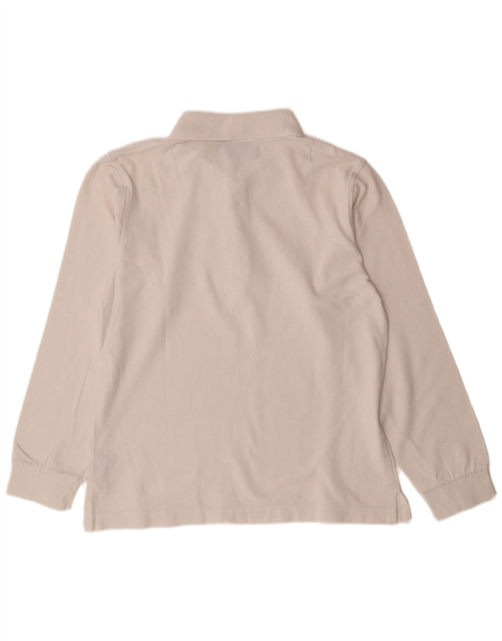 LOTTO Langærmet poloshirt til mænd Medium hvid bomuld