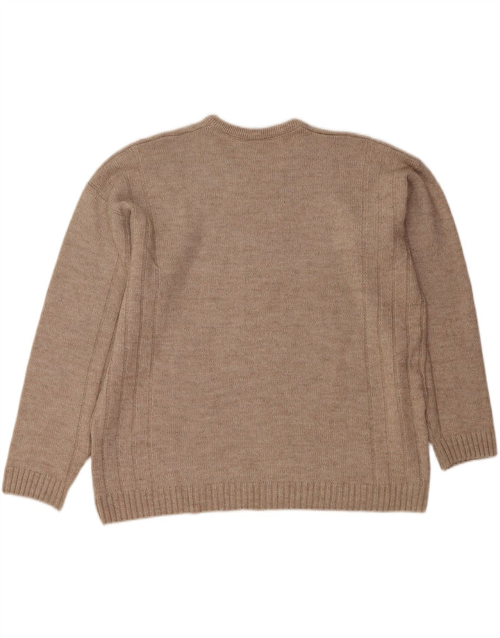 LACOSTE Herre V-hals sweater Str. 7 2XL Beige Uld