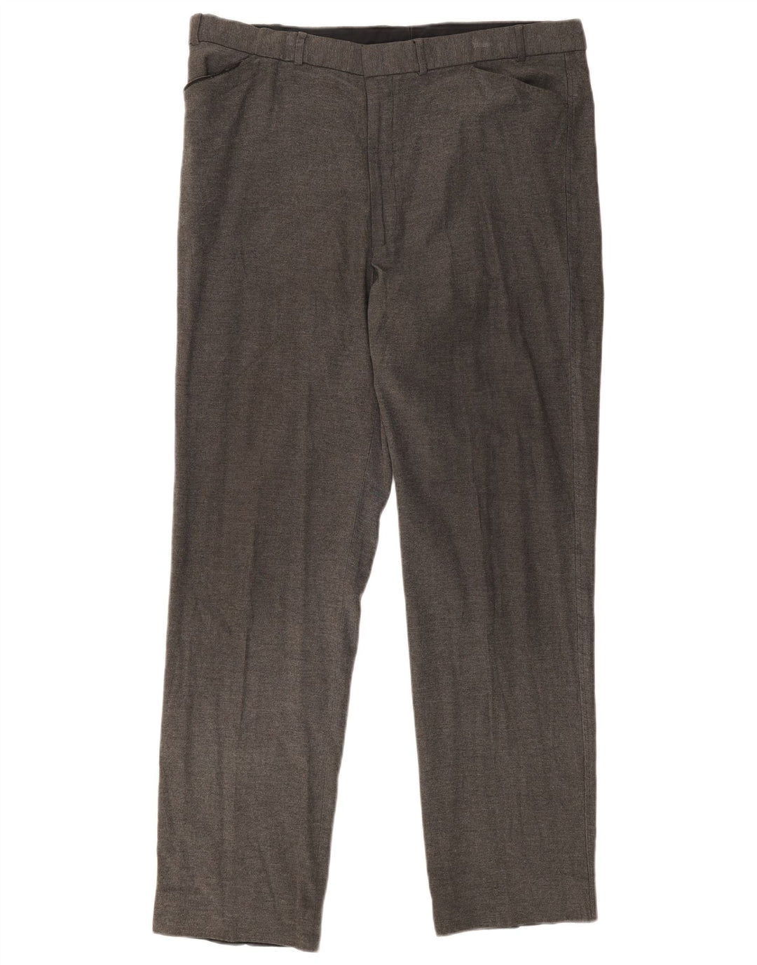 Marks & Spencer Straight Casual Bukser til mænd W40 L33 Grå Viscose