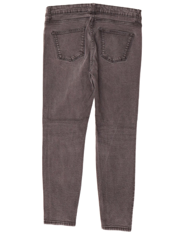 Zara Dame Slim Jeans EU 42 Large W32 L26 Grå