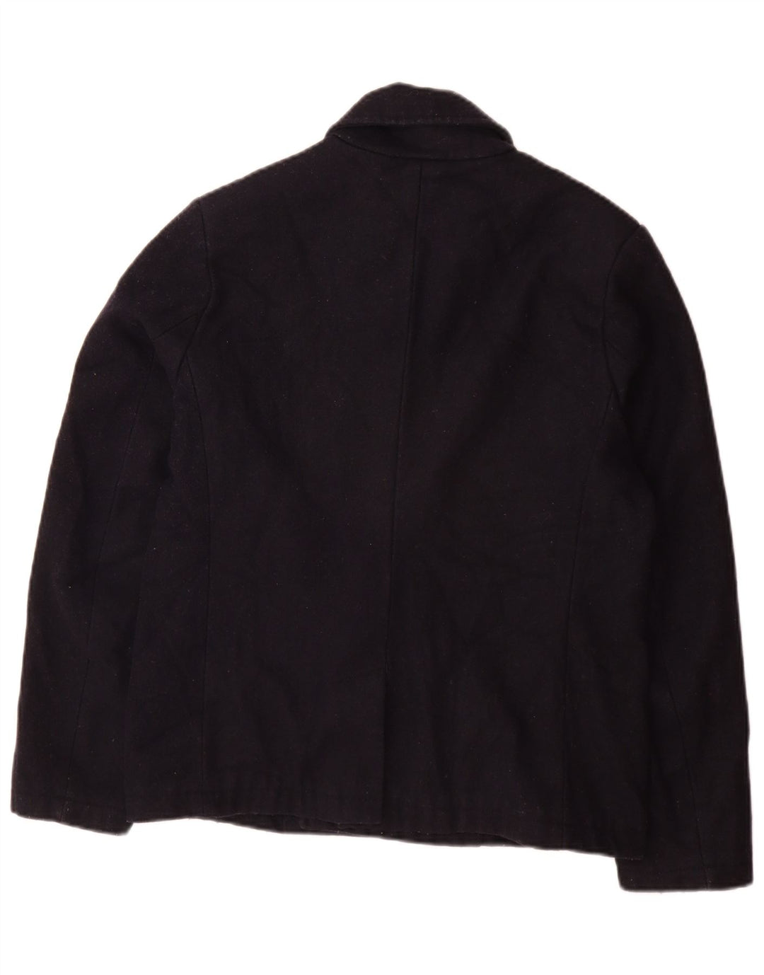 Lyle & Scott Herre Pea Coat UK 36 Small Navy Blue Acryl