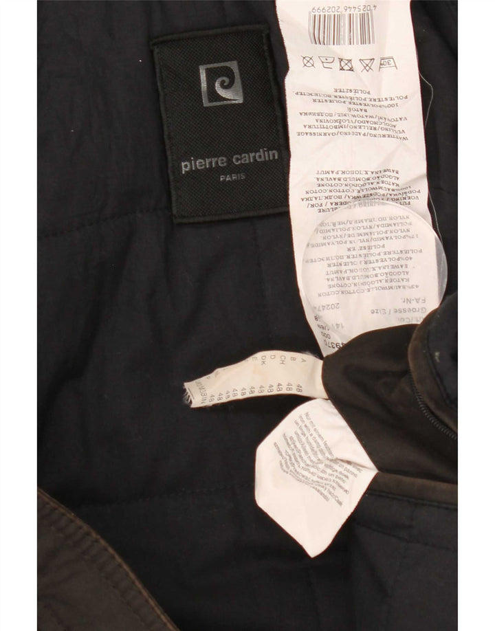 Pierre Cardin Herre polstret jakke IT 48 Medium Brun Bomuld