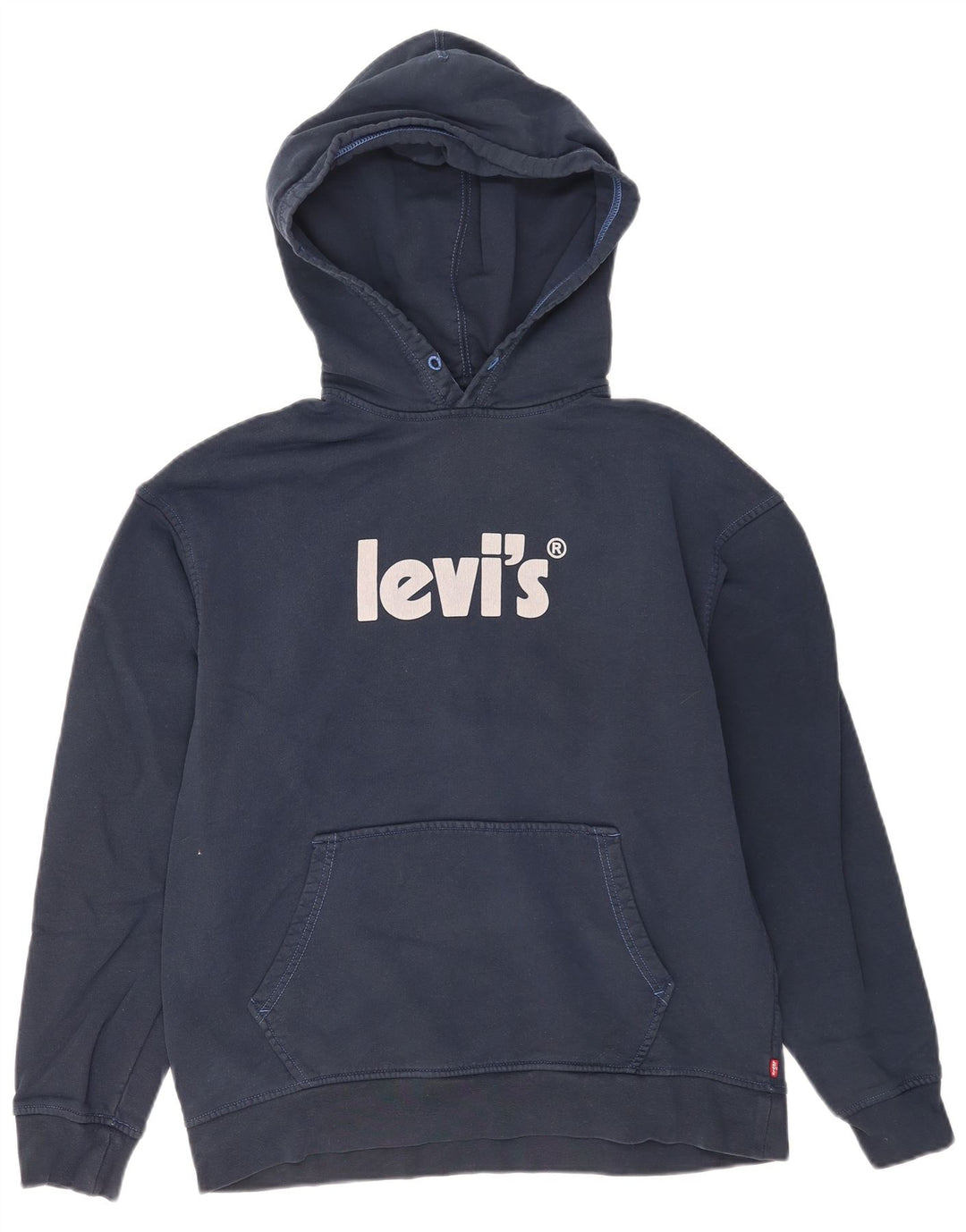 Levi's Grafisk hættetrøje til mænd mellem marineblå bomuld