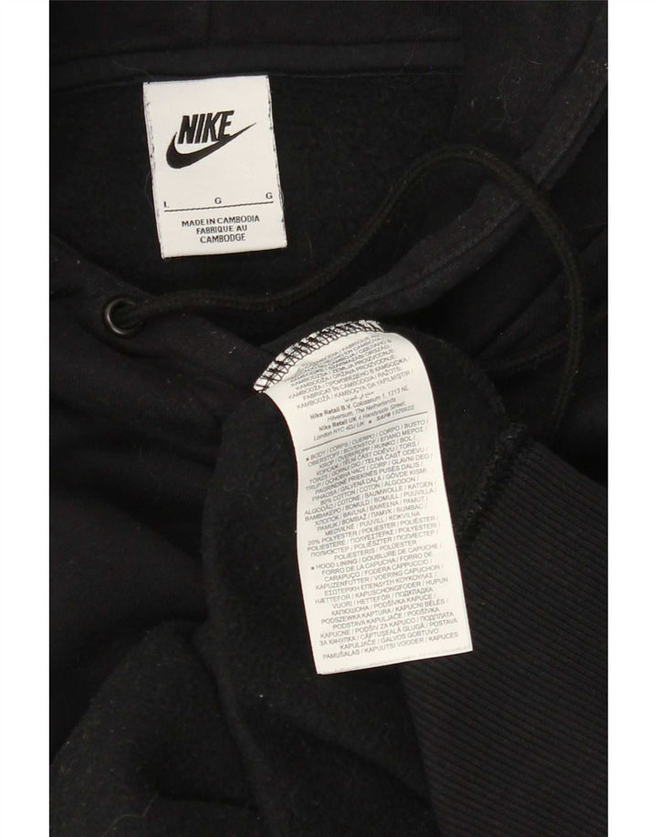 Nike Herre hættetrøje Jumper Large Sort Bomuld