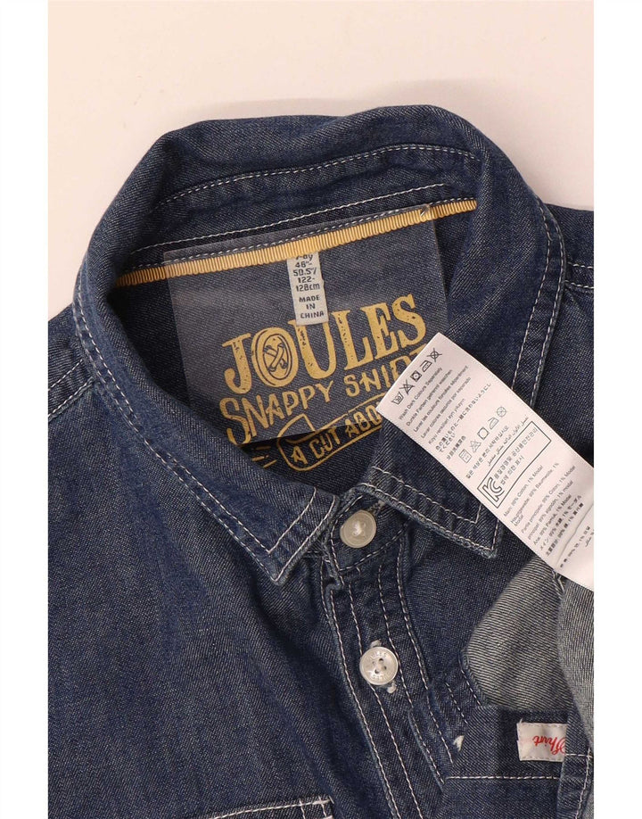 Joules drenge denimskjorte 7-8 år marineblå bomuld