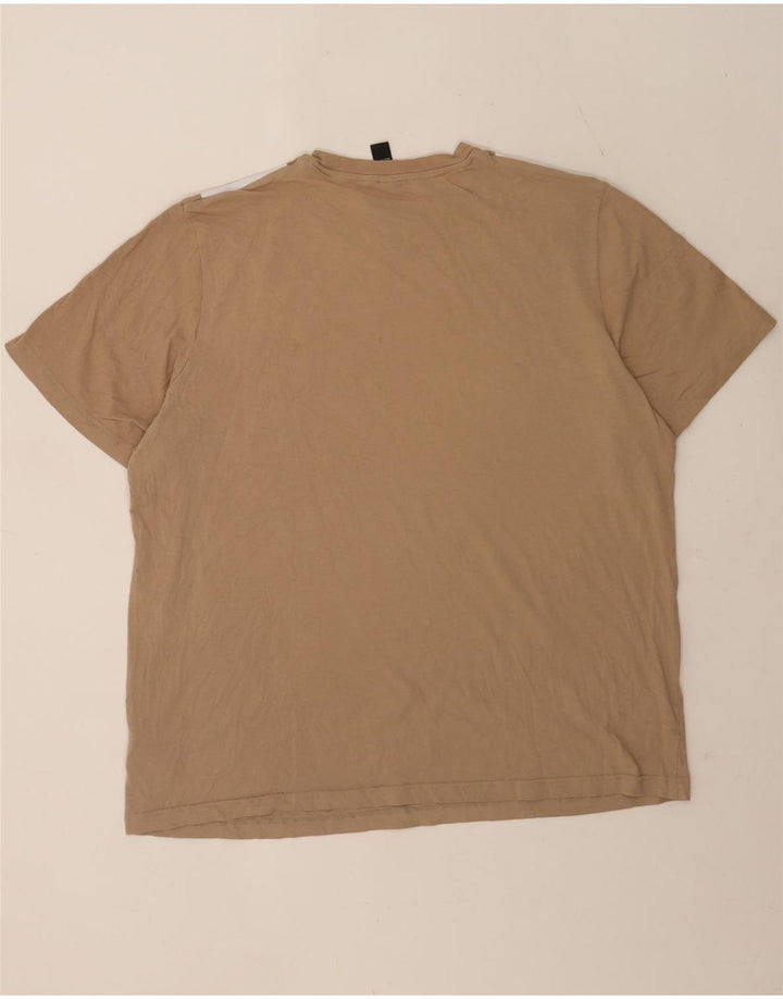Adidas herre T-shirt top XL brun bomuld