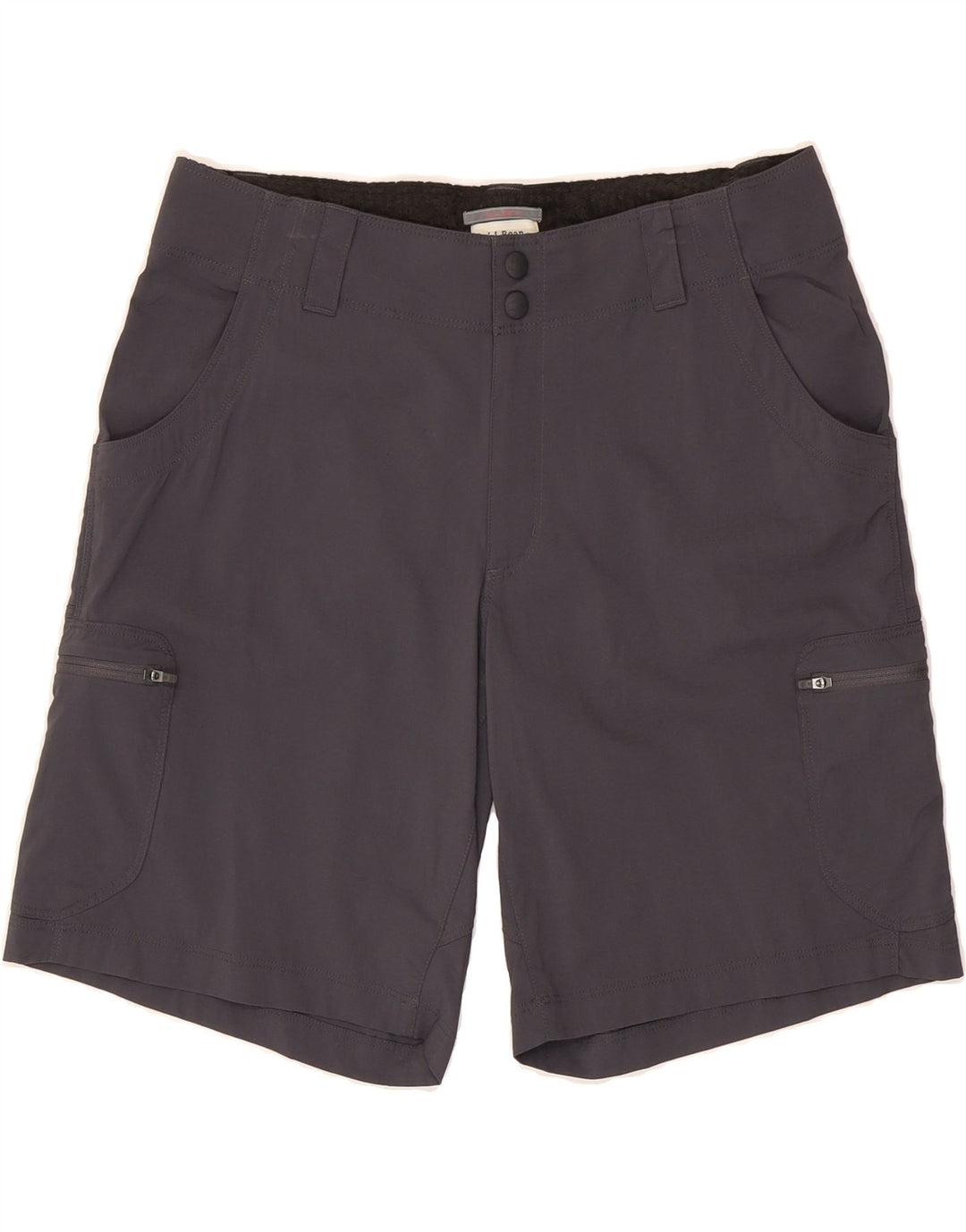 L.L.BEAN Womens Cargo Shorts US 10 Large W32  Grey Nylon Vintage L.L.Bean and Second-Hand L.L.Bean from Messina Hembry 