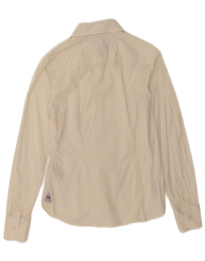 Tommy Hilfiger Dameskjorte US 6 Medium Off White Bomuld