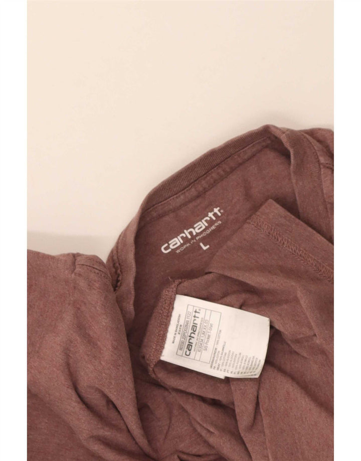 Carhartt Herre T-Shirt Top Stor rødbrun bomuld