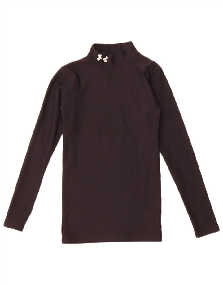 Under Armour Boys Cold Gear Top Langærmet 9-10 år Medium Sort Nylon