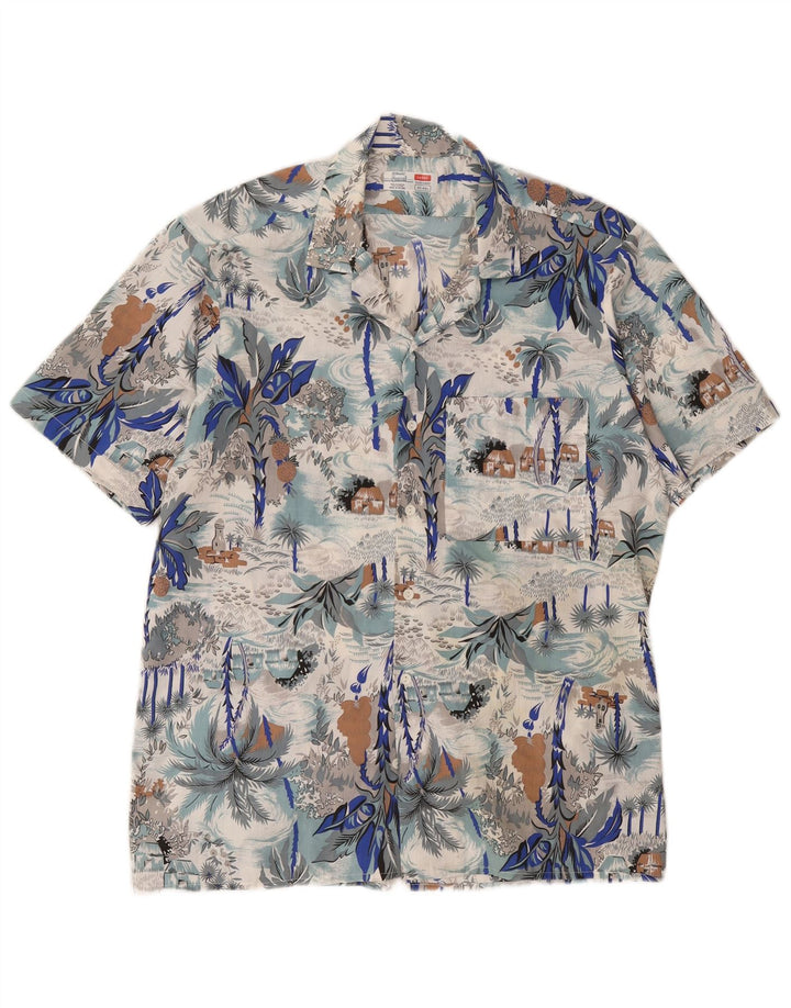 St. Bernard Herre abstrakt mønster skjorte størrelse 41/42 Stor flerfarvet Hawa