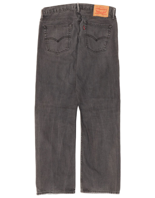 LEVI'S Herre 514 Straight Jeans W34 L32 Grå Bomuld