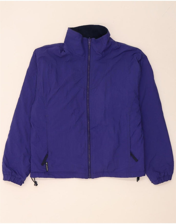 Columbia Womens Oversized Vendbar Jakke UK 14 Medium Green Colourblock