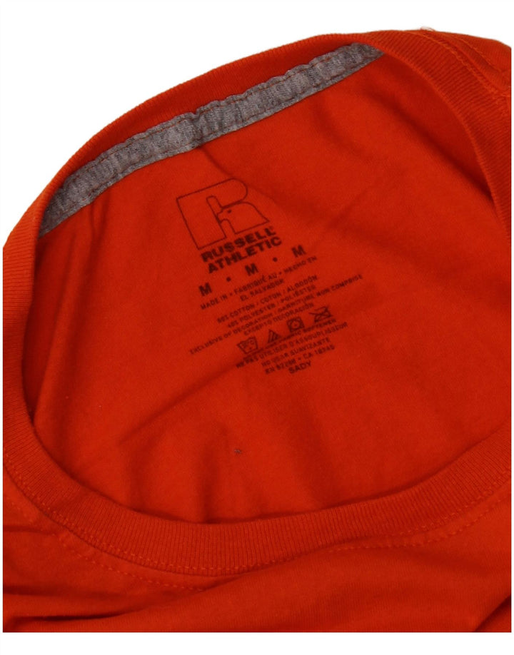 Russell Athletic Herre T-Shirt Top Medium Orange Bomuld