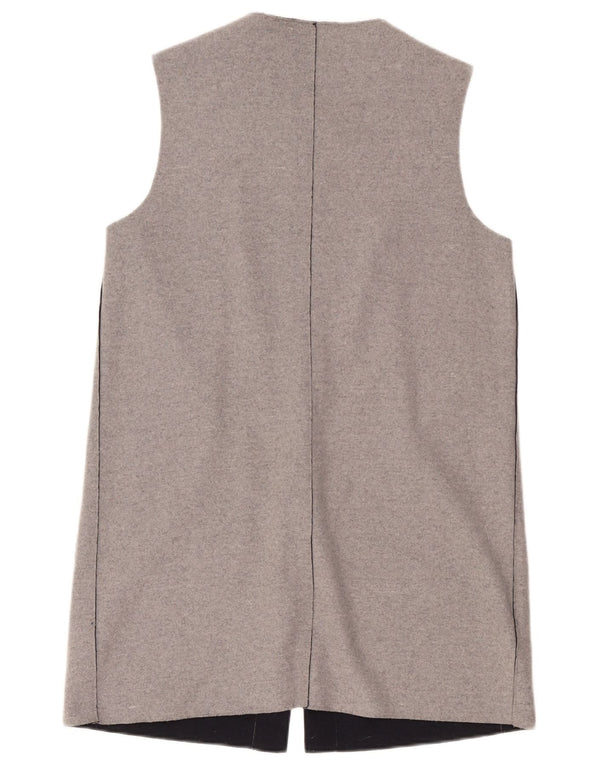 Marks & Spencer Dame Longline Cardigan Sweater UK 14 Medium Grey