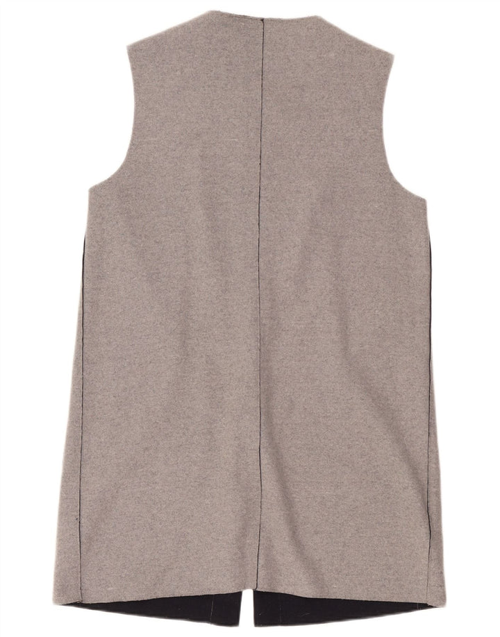 Marks & Spencer Dame Longline Cardigan Sweater UK 14 Medium Grey