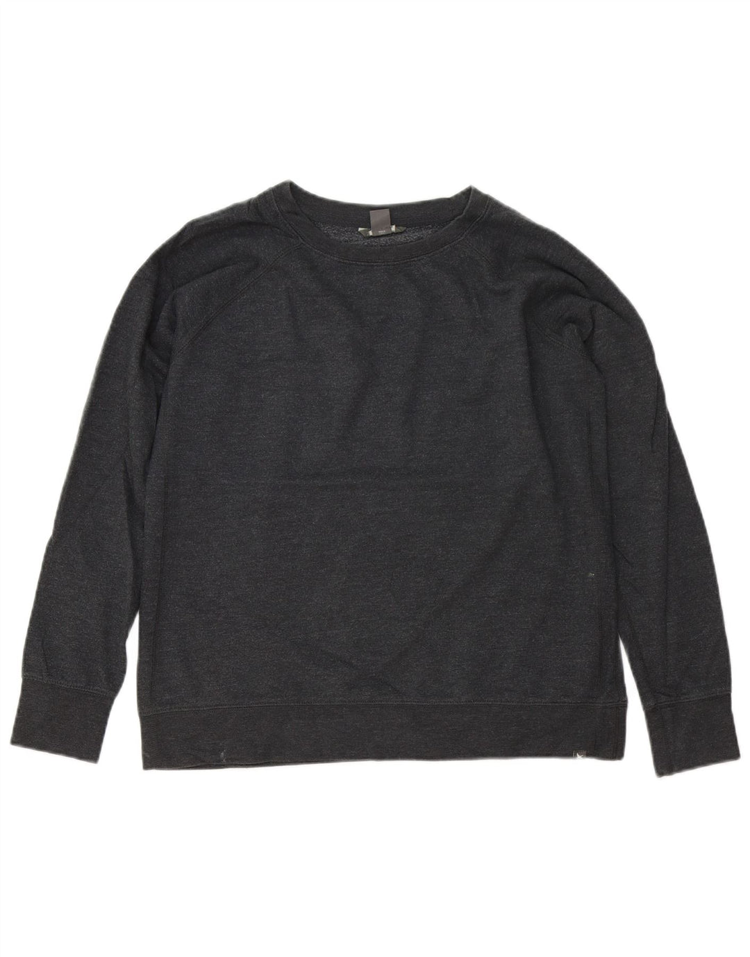 Eddie Bauer Dame Loose Fit Sweatshirt Jumper UK 14 Medium Grå Bomuld