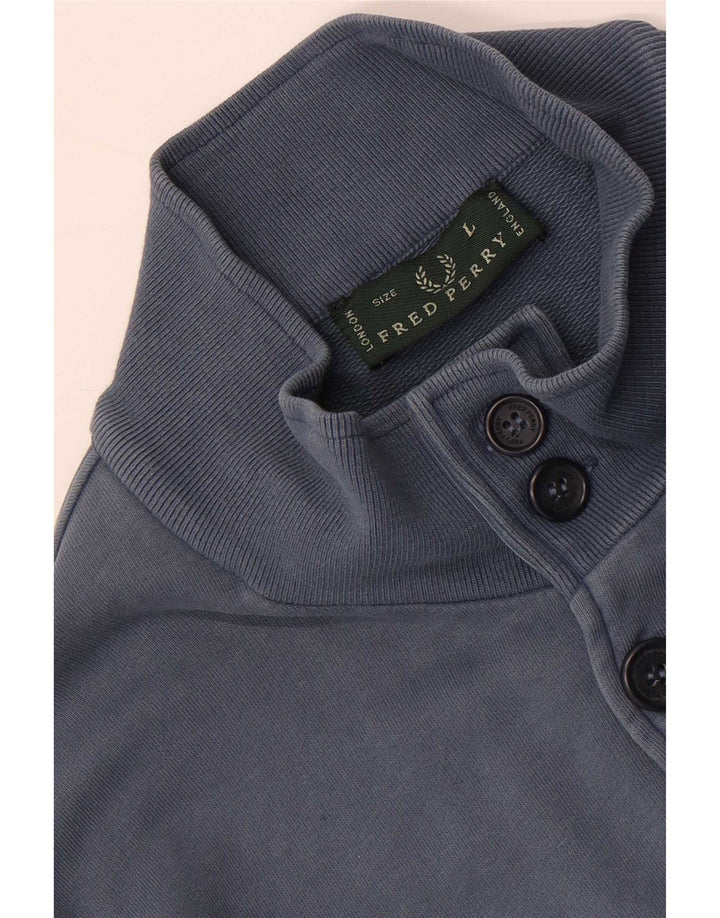 Fred Perry Herre træningsdragt Topjakke Stor Blå